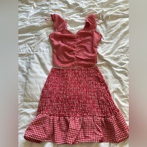 Matching skirt and  shirt size M